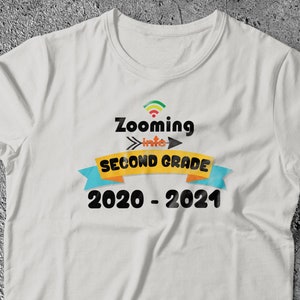 Back to School Shirt Zooming into 1st Grade Class Quarantine Shirt Zooming into School Shirt