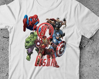 Avengers Birthday Shirt - Super Hero Birthday Shirt - Superhero Shirt