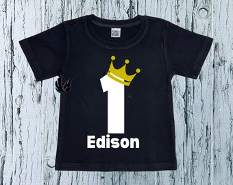 Little Prince Birthday Shirt, Personalized Royal Birthday Shirt, Boy Birthday, Personalized Boy Birthday Shirts, Birthday Shirts For Him