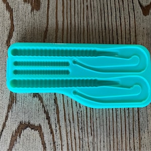 Soft Plastic Bait Mold, 8 inch Worm, ribbon tail, Plastisol, USA Made