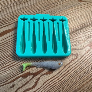 Soft Plastic Bait Mold, 3.75 Inch Swimbait, Plastisol , USA Made