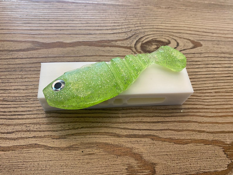 Soft Plastic Bait Mold 5 Inch Swimbait Plastisol Fishing Etsy