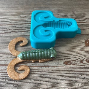 Soft Plastic Bait Mold, 5 Inch Swimbait grub , USA Made