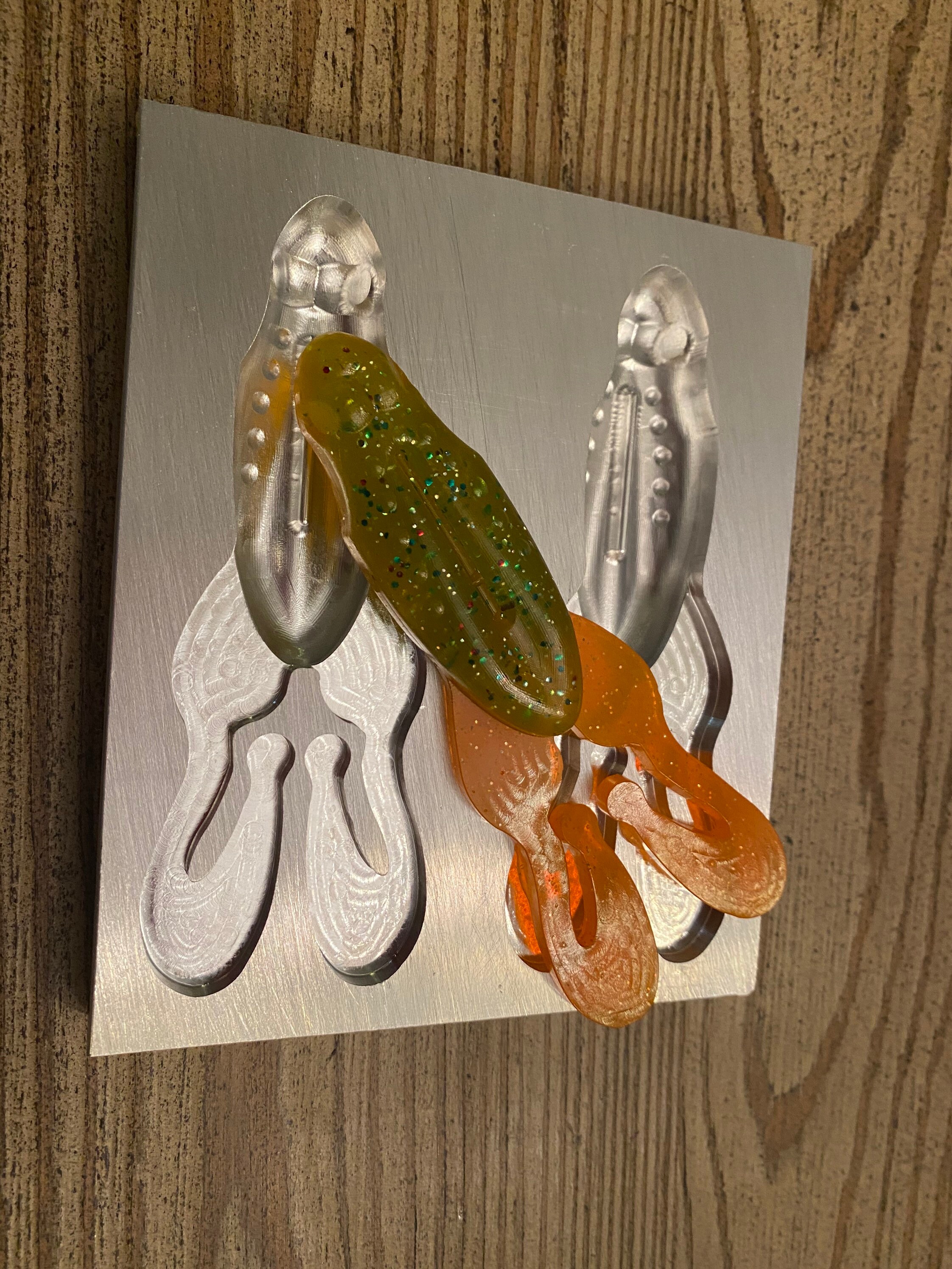 Aluminum Soft Plastic Bait Mold 4.25 inch frog lure 2 Etsy