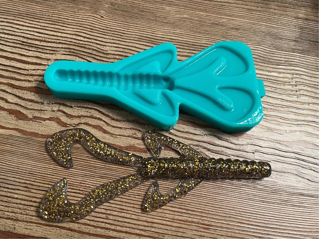 Soft Plastic Bait Mold, 6inch Creature Craw, Single Cavity, Plastisol, USA Made Etsy