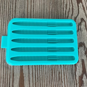 Soft Plastic Bait Mold, 5 inch stick worm, Plastisol , USA Made