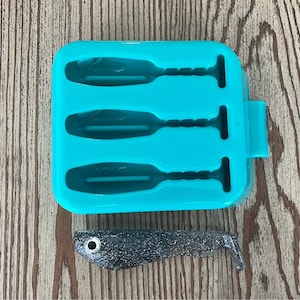 Soft Plastic Bait Mold, 4 inch fat Swimbait, Plastisol , USA Made