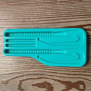 Soft Plastic Bait Mold, 10 inch Worm, ribbon tail, Plastisol, USA Made
