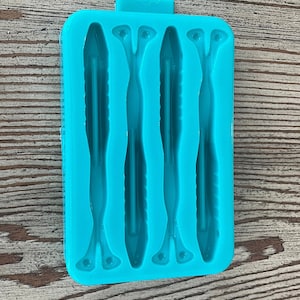 Soft Plastic Bait Mold, 5 Inch Jerkbait, Plastisol , USA Made