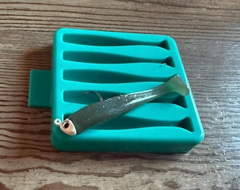 Molde de plástico blando para cebo de 9,5 cm, plastisol, fabricado en EE. UU.