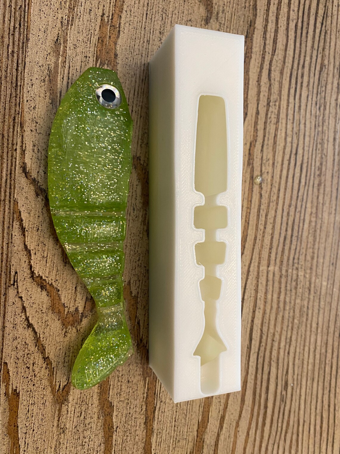 Soft Plastic Bait Mold 5 Inch Swimbait Plastisol Fishing Etsy