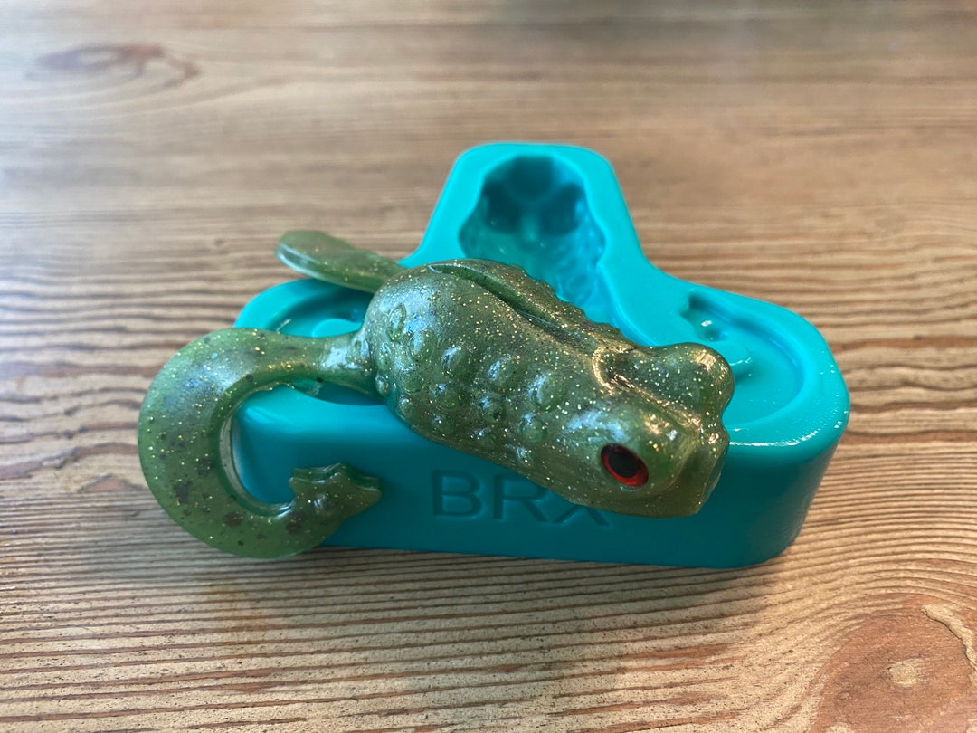 Soft Plastic Bait Mold, 4 Inch Frog Toad Swimbait, Fishing Lure ...