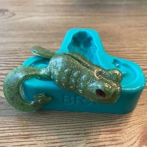 Soft Plastic Bait Mold, 4 Inch Frog toad swimbait, Fishing lure, Plastisol, Made In USA