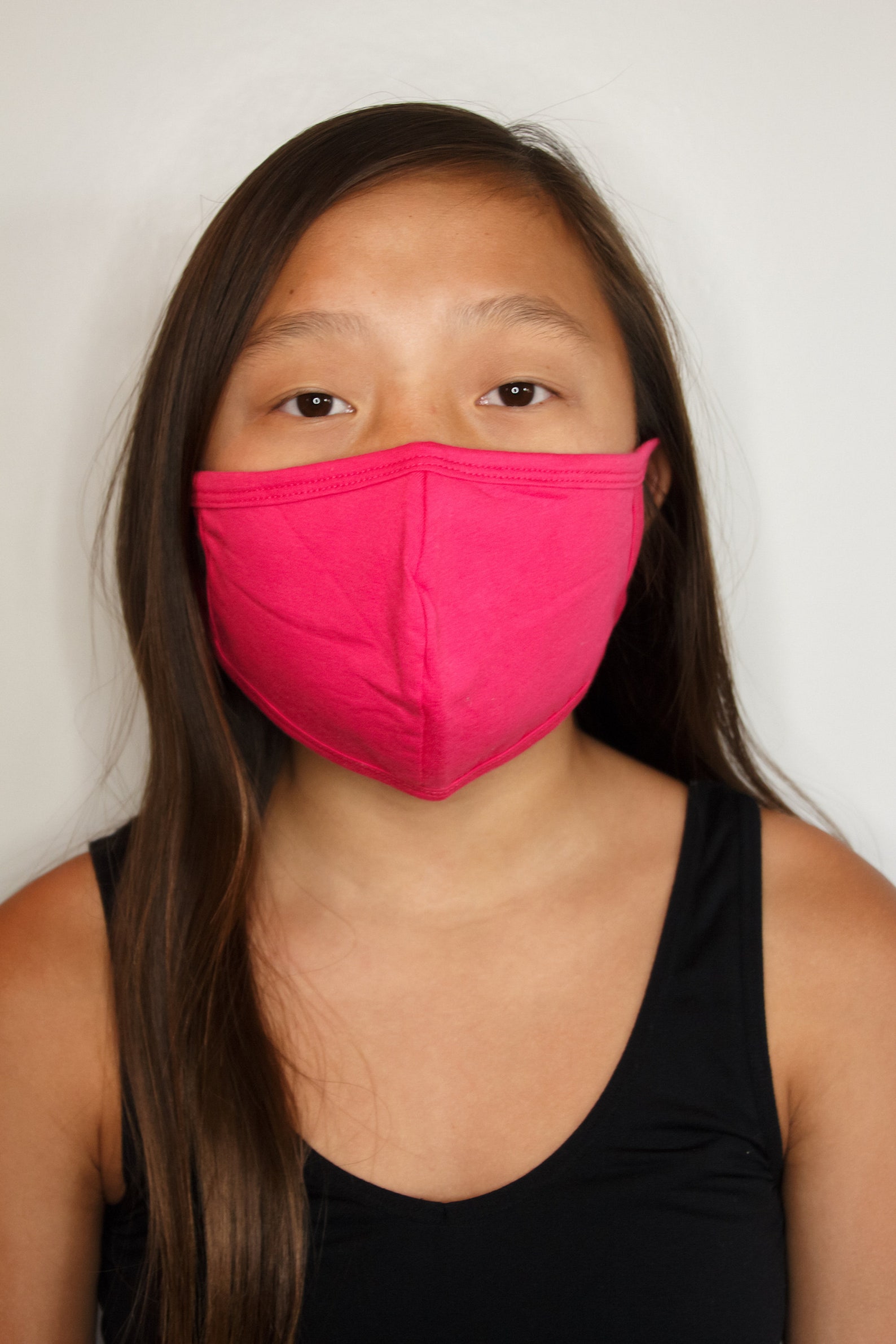 Hot Pink Face Mask 100 Cotton 2 Ply Filter Pocket Etsy