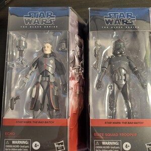 STAR WARS: The Bad Batch Black Series Collectible Action Figure Lot#2 (6&quot; scale) w/ Echo/Elite Squad Trooper **NEW**