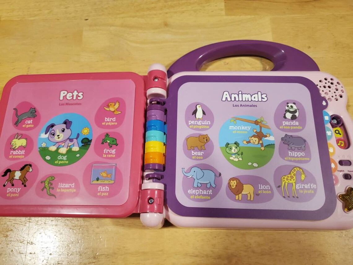 Leapfrog Scout & Violet 100 Words Book Bilingual Lot3 Etsy