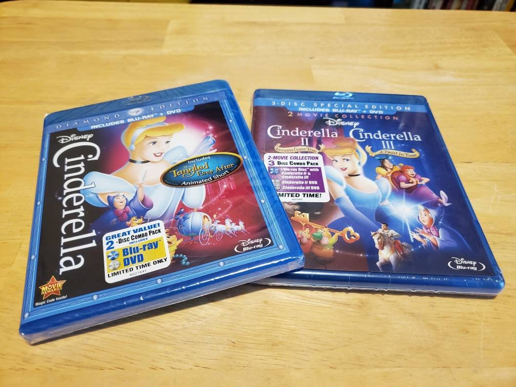 Disney's Cinderella Blu-Ray/DVD Lot NUEVO - Etsy España