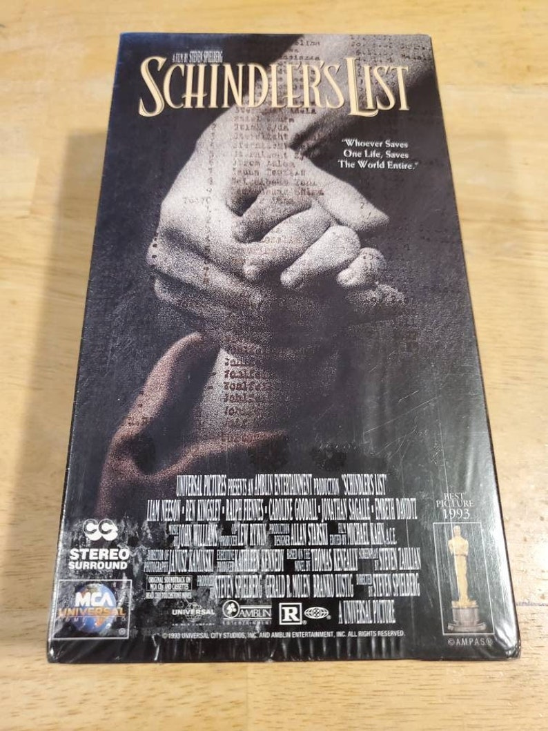 Steven Spielberg's Schindler's List VHS Lot NEW W/ 4 Movies Etsy