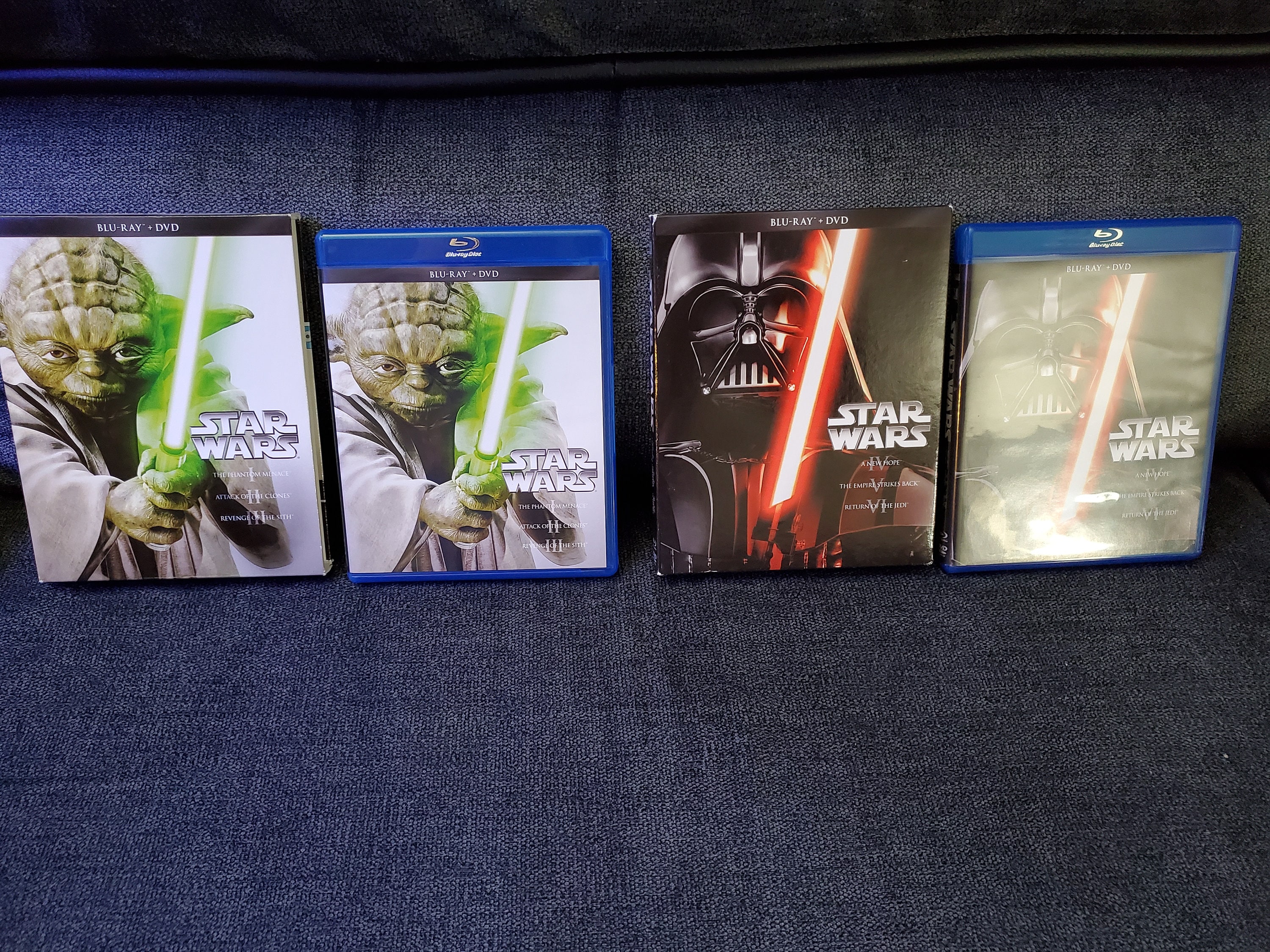Star Wars Trilogy Episodes I-VI Blu-ray/dvd 6-disc Set