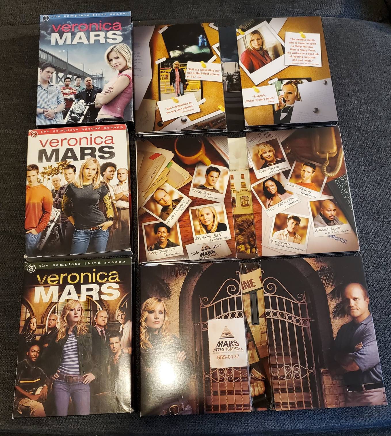 Veronica Mars Seasons 1 Thru 3 Complete Original Boxed DVD - Etsy - How Many Seasons Of Veronica Mars Is There