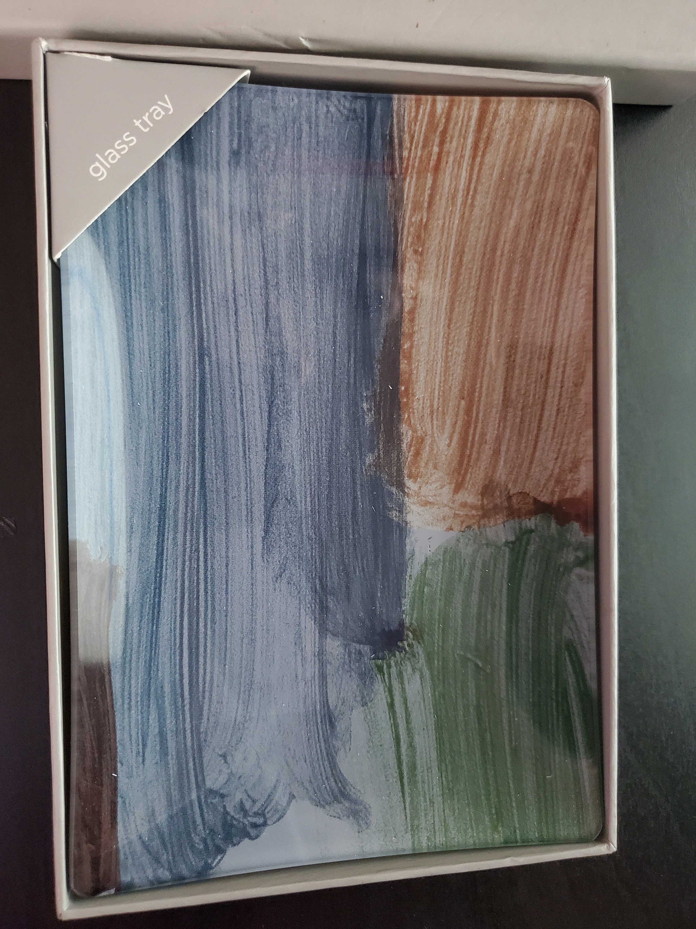 Fringe Studio Glass Tray W/ Variant Paint Strokes OPEN BOX Etsy