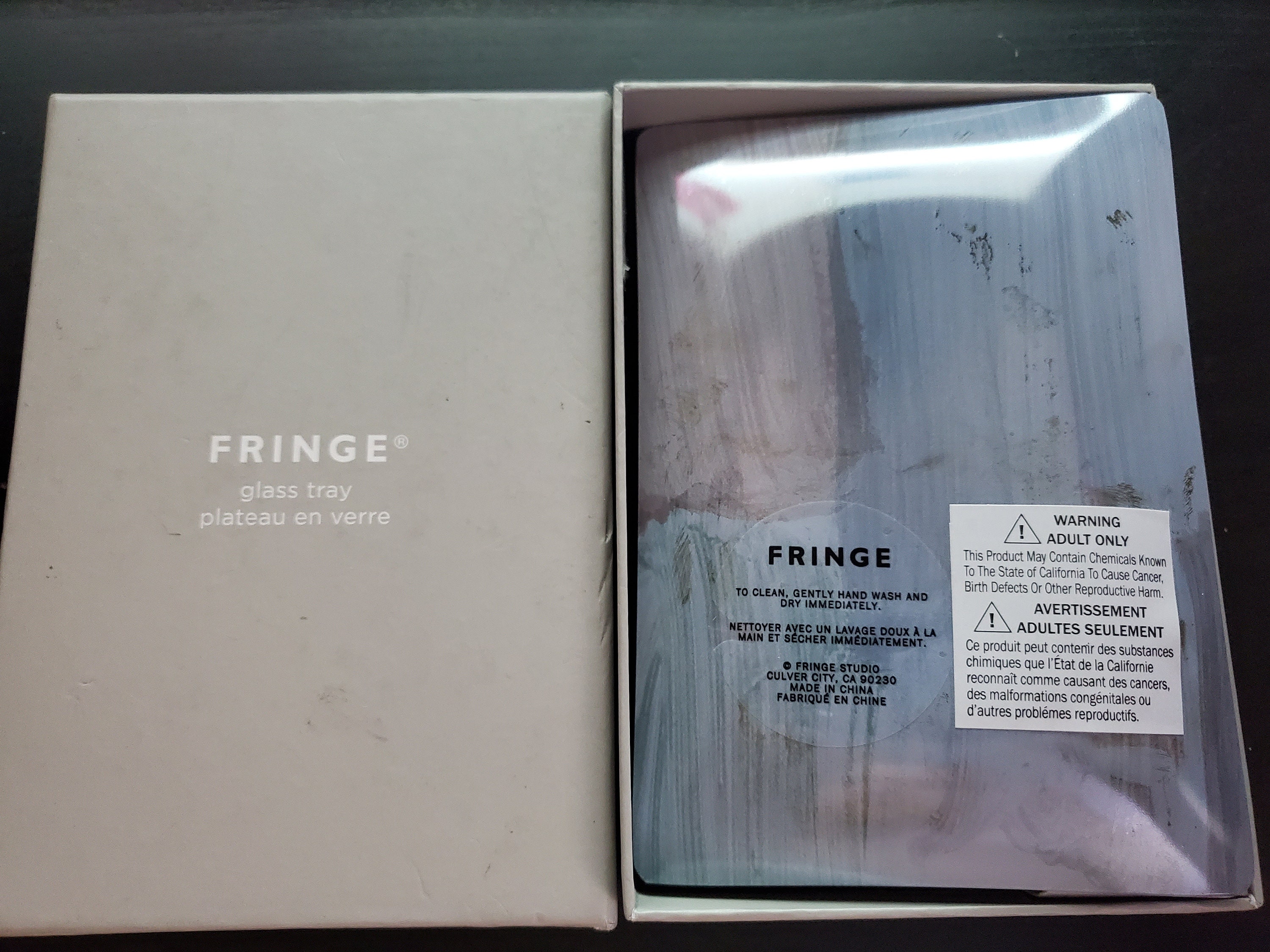 Fringe Studio Glass Tray W/ Variant Paint Strokes OPEN BOX Etsy