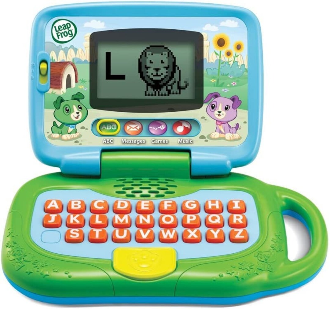 Vtech Tote & Go Bilingual Laptop Plus Blue / Lime Green Pre-owned