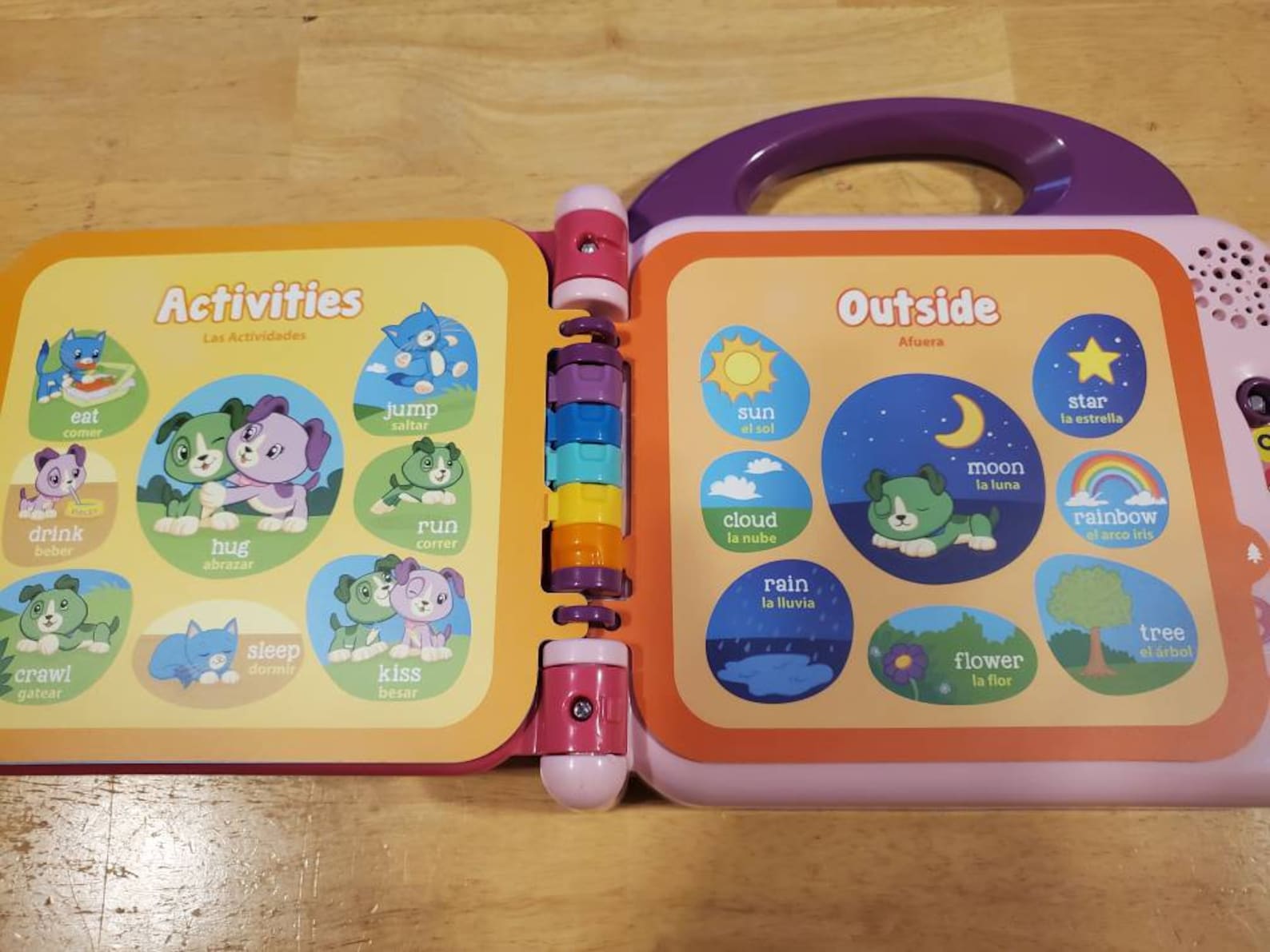 Leapfrog Scout & Violet 100 Words Book Bilingual Lot#3 (w/ 2 Toys ...