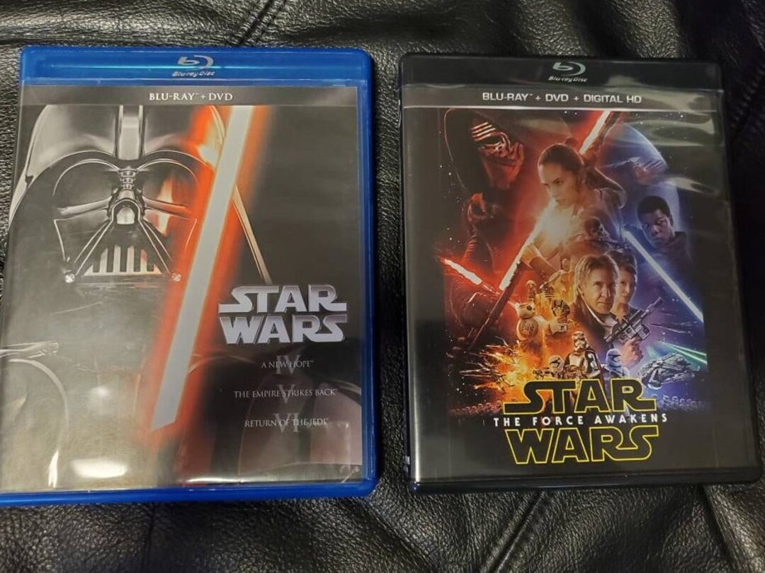 Star Wars Episodes IV-VII Blu-ray/dvd Lot (w/ 4 Movies