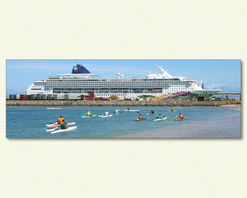 Pride of Aloha Cruise Ship in Maui Canvas Print Kahului Etsy