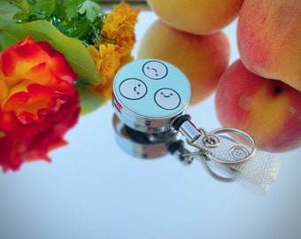 Pharmacy Metal Badge Reel, Pharmacy Tech Badge Reel, Happy Pill Badge Reel, Nurse Badge Reel, White Coat Ceremony Gift, Medical Assistant