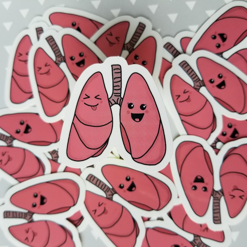 Respiratory Therapist Stickers, Lung Sticker, Respiratory Stickers ...