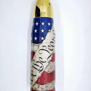 Patriotic We The People bullet tumbler