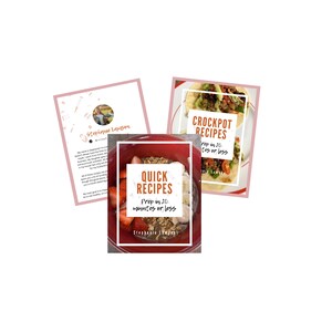 Recipe Cookbook Bundle: 20 Minutes Prep or Less
