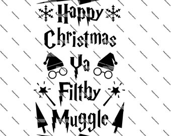 Harry Potter Christmas Svg Etsy