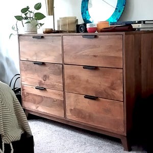 New Koblenz Dresser | Mid Century Modern 6 oversized Drawer Dresser
