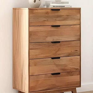 Forum Koblenz Real Wood Dresser | Mid Century Modern Design | 5 Drawers
