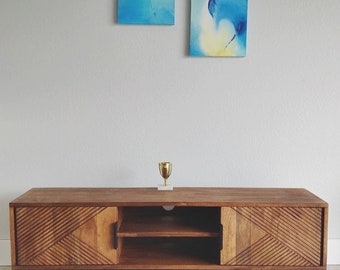 No assembly Koblenz TV Cabinet TV Stand-Console Sustainable REAL wood unique modern design
