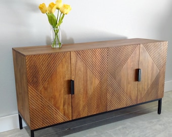 New Koblenz Newton 4 door Media cabinet Credenza storage sideboard farmhouse mid century modern