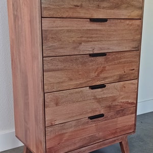 Forum Koblenz Real Wood Dresser | Mid Century Modern Design | 5 Drawers