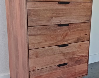 Forum Koblenz Real Wood Dresser | Mid Century Modern Design | 5 Drawers
