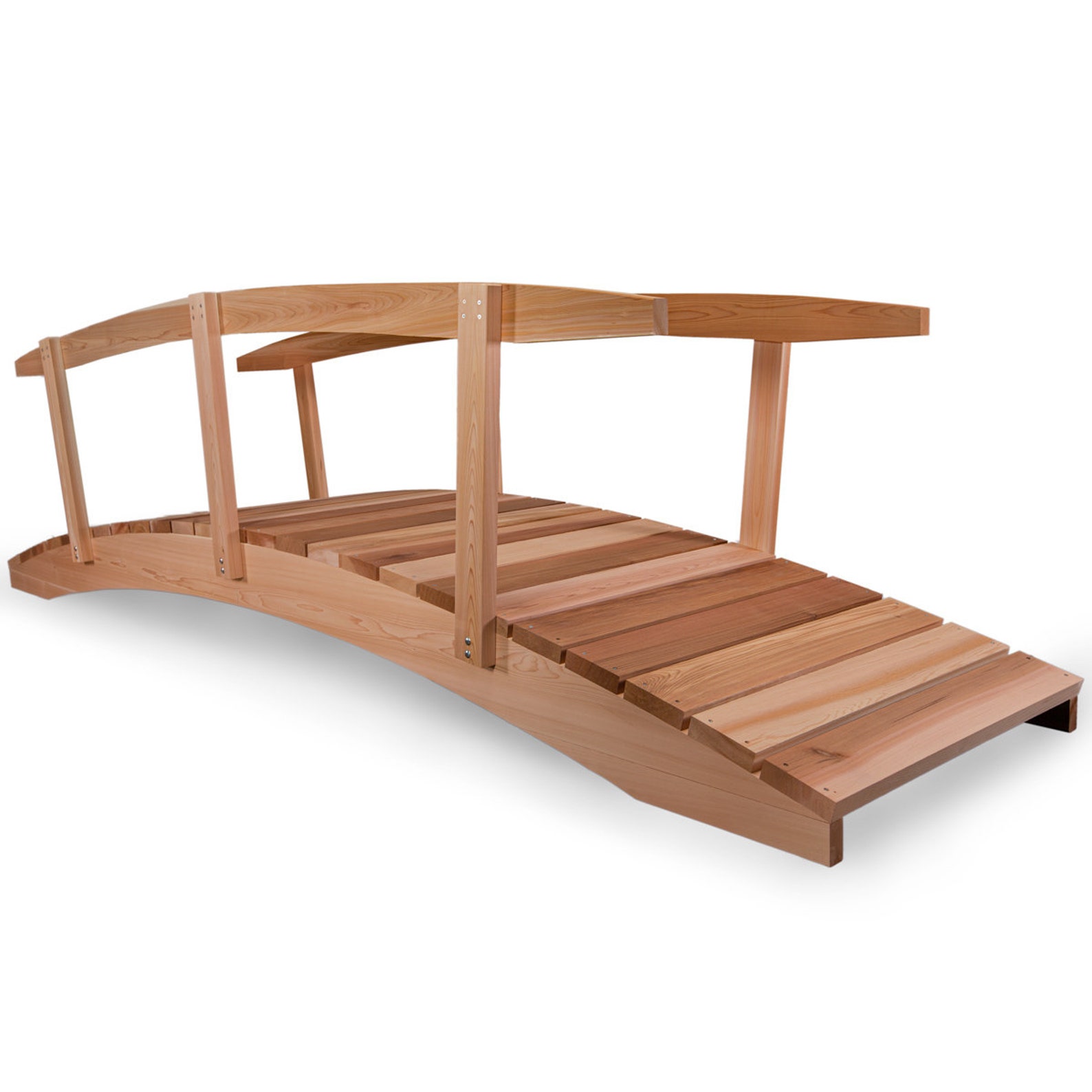 12 Ft Wood Garden Bridge With Side Rails FB144R ATC Etsy