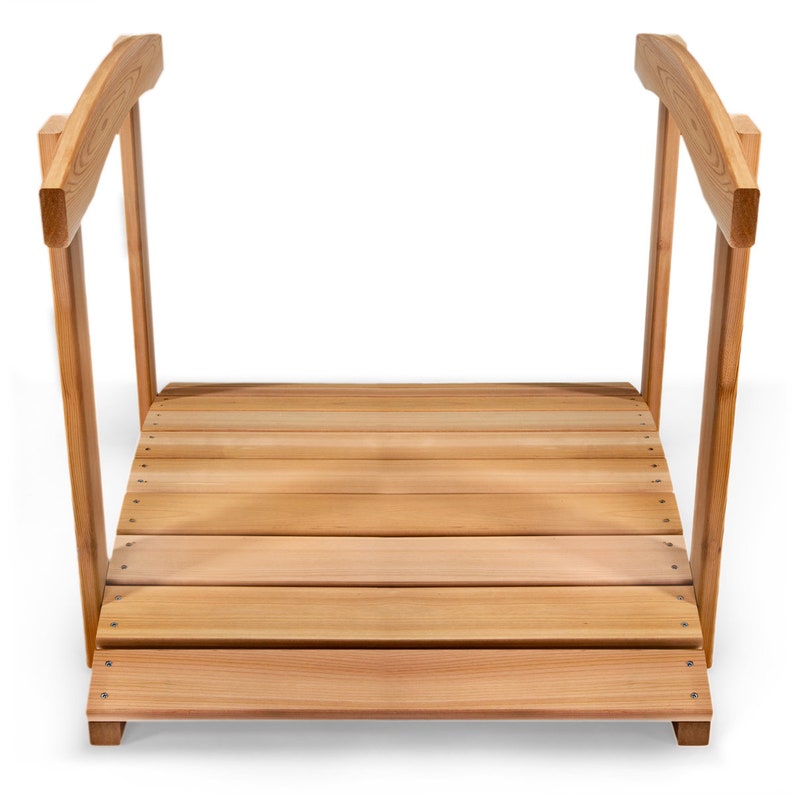 8 Ft Wood Garden Bridge With Side Rails FB96R ATC Etsy