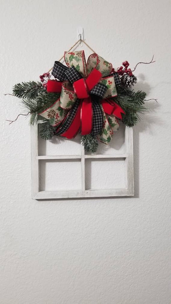 Christmas Window frame winter Window frame Christmas decor Etsy