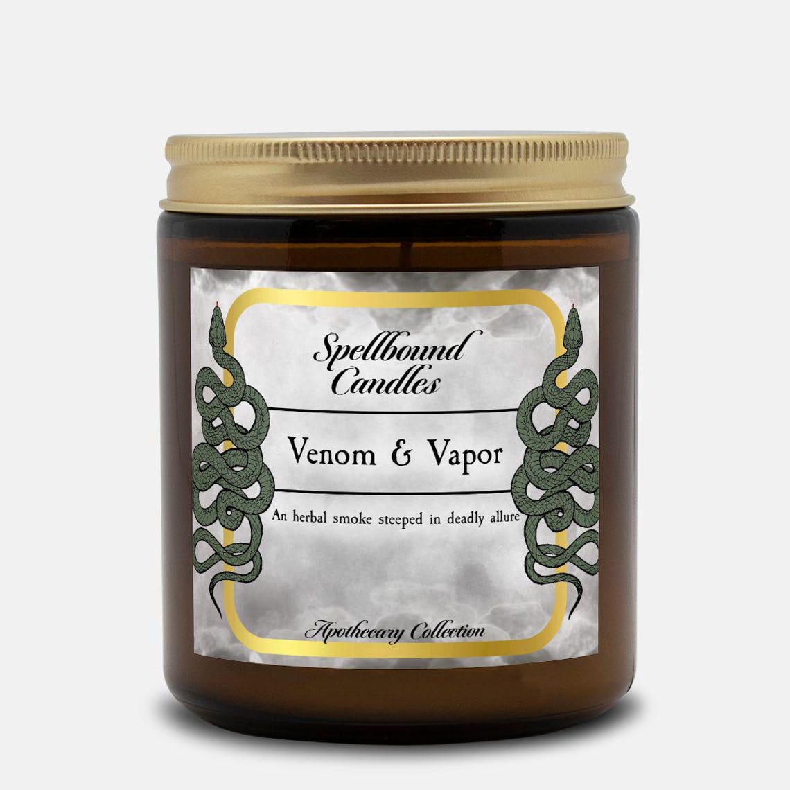Venom & Vapor Apothecary Candle, Herbal Smoke Ritual Scent, Witchcraft ...