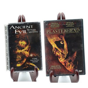 Horror Movie DVD Set Plasterhead and Ancient Evil Scream of the Mummy, Cult Horror Movies, Slasher Film Bundle, Scary Movie Night Collection