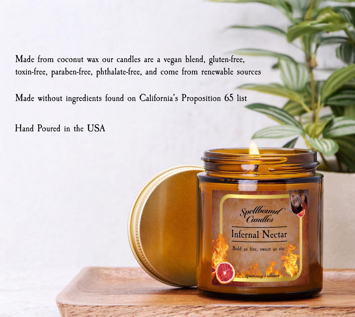 Venom & Vapor Apothecary Candle, Herbal Smoke Ritual Scent, Witchcraft ...