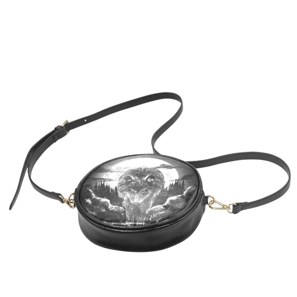 Full Moon Wolf Pocketbook and Matching Wallet | Gothic Purse