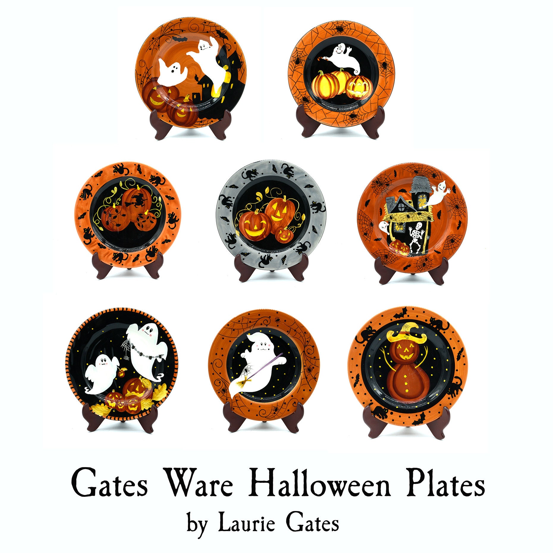 Halloween top ceramic plates