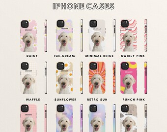 Personalised Pet Iphone case, Dog Coffee case, Gift Idea for Dog Lovers, Dog Mom, Custom Dog Portrait, Digital Proof within 24-48HRS